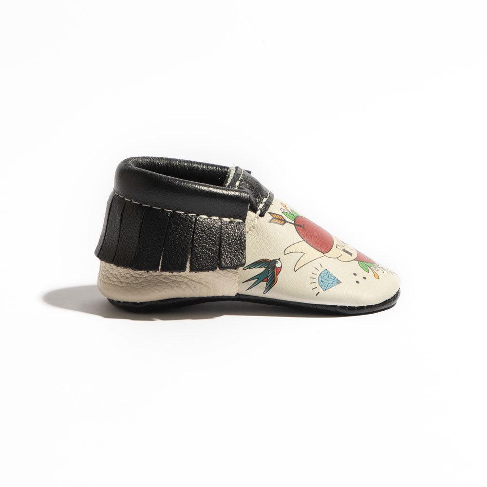 I Heart Mom Moccasin Baby Shoe