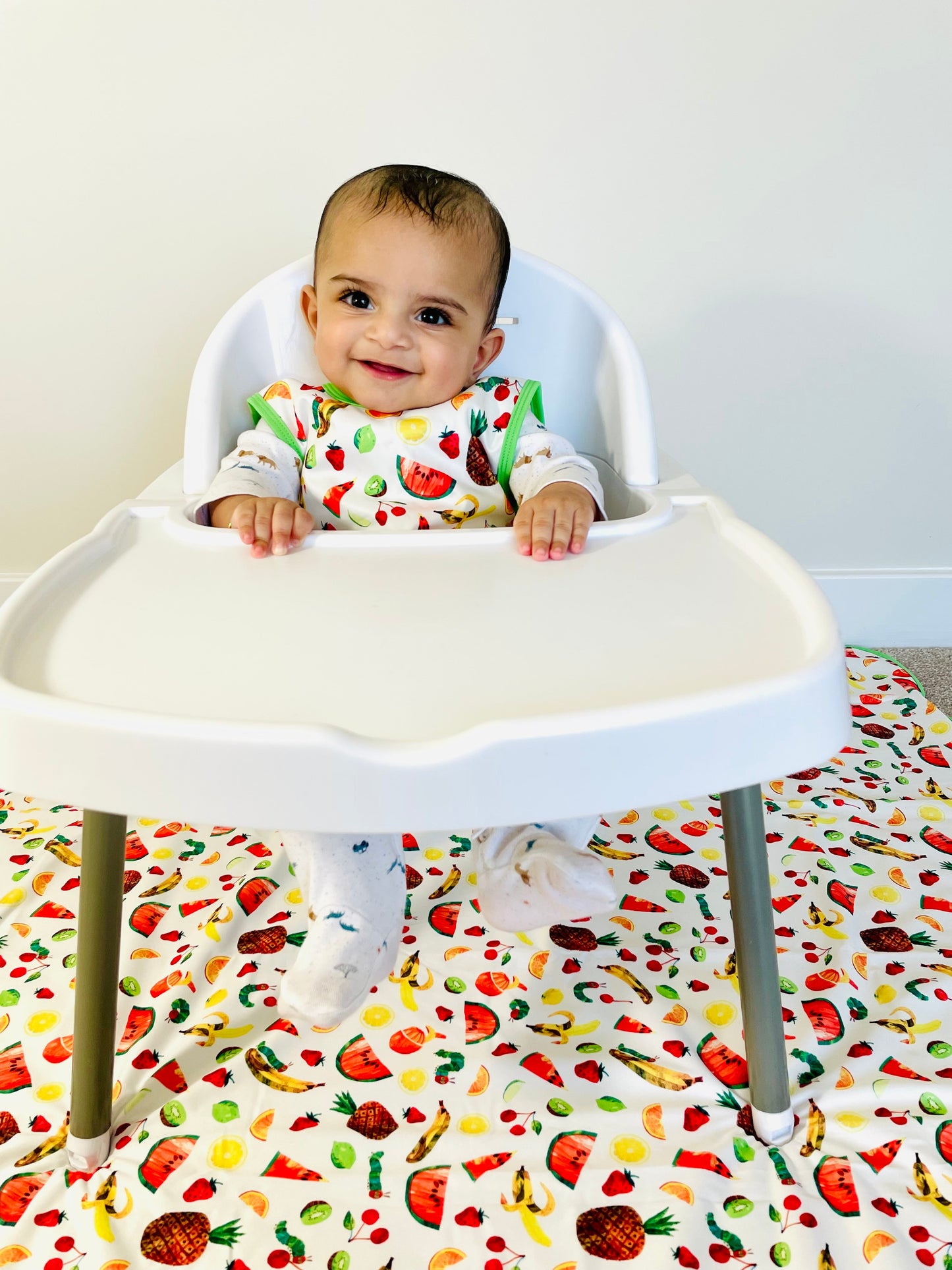 Tropical Fruit Splash Mat - from the World Of Eric Carle - A Waterproof Catch-All for Highchair Spills and More!