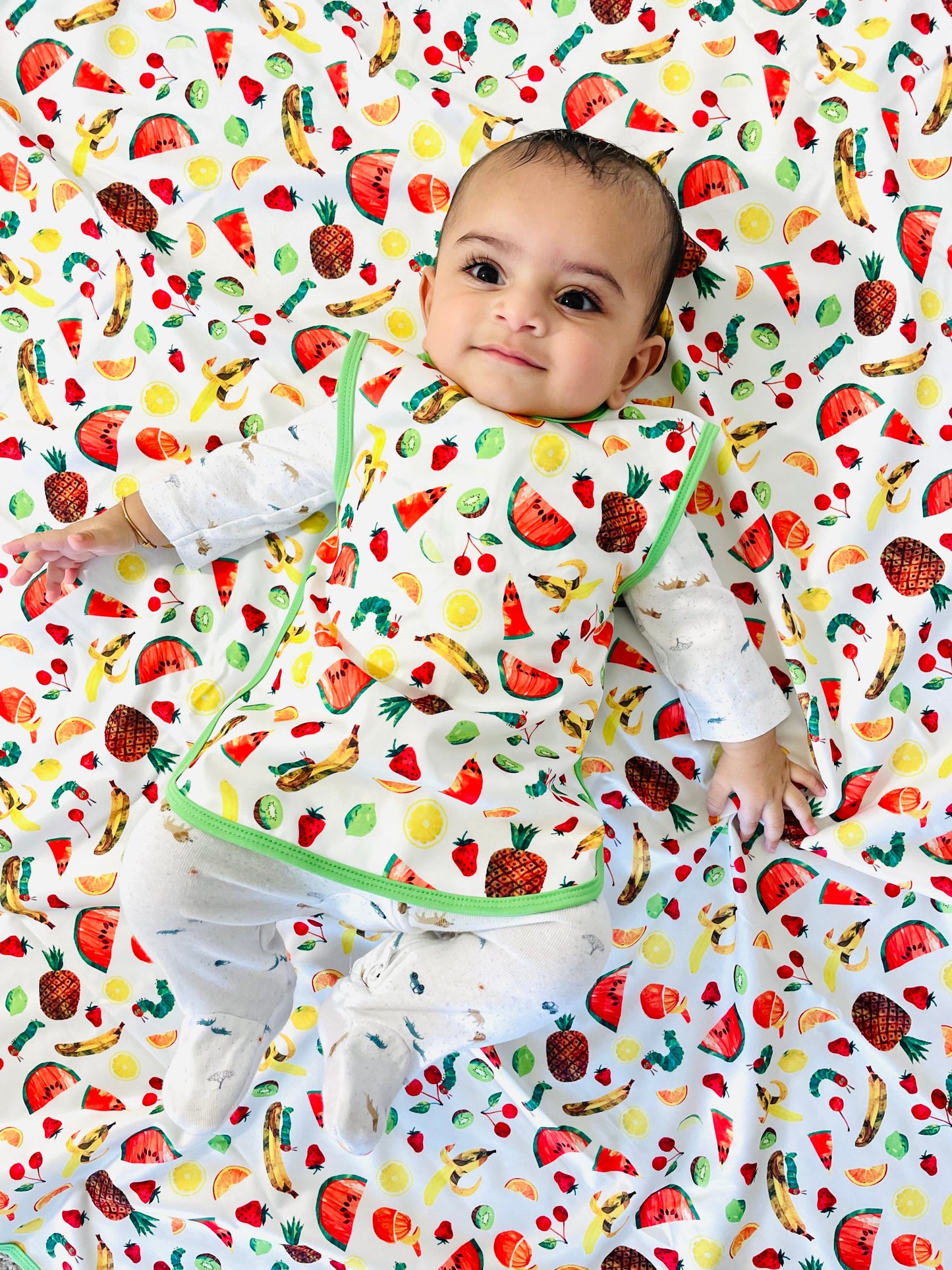 Tropical Fruit Splash Mat - from the World Of Eric Carle - A Waterproof Catch-All for Highchair Spills and More!