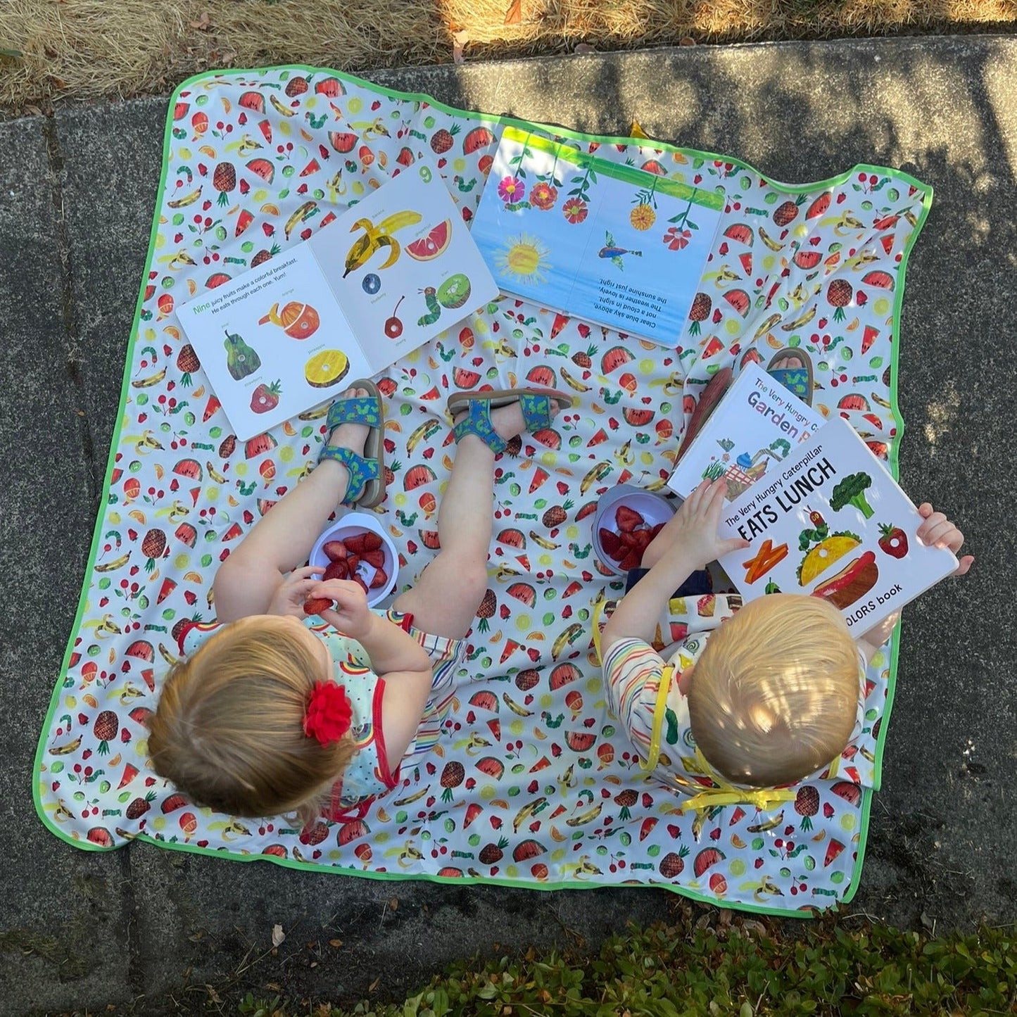 Tropical Fruit Splash Mat - from the World Of Eric Carle - A Waterproof Catch-All for Highchair Spills and More!