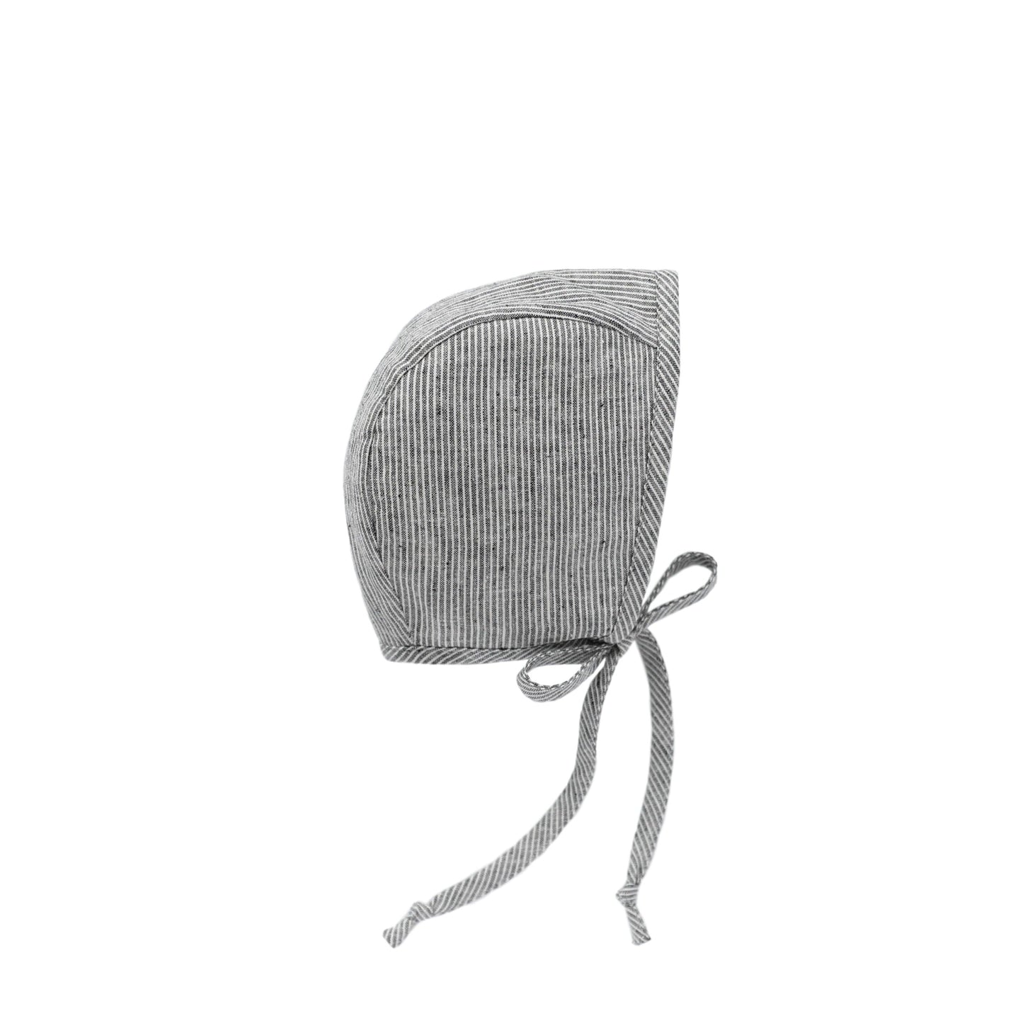 Natural Stripe Bonnet Cotton-Lined