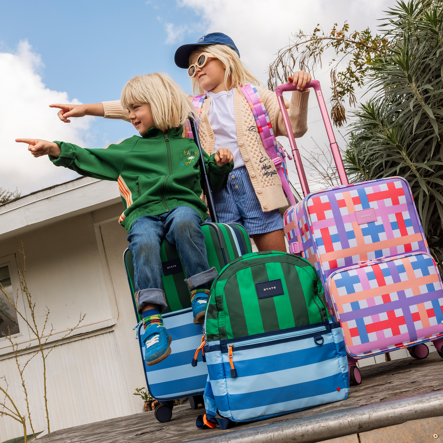 Multi Plaid Carry-On Suitcase