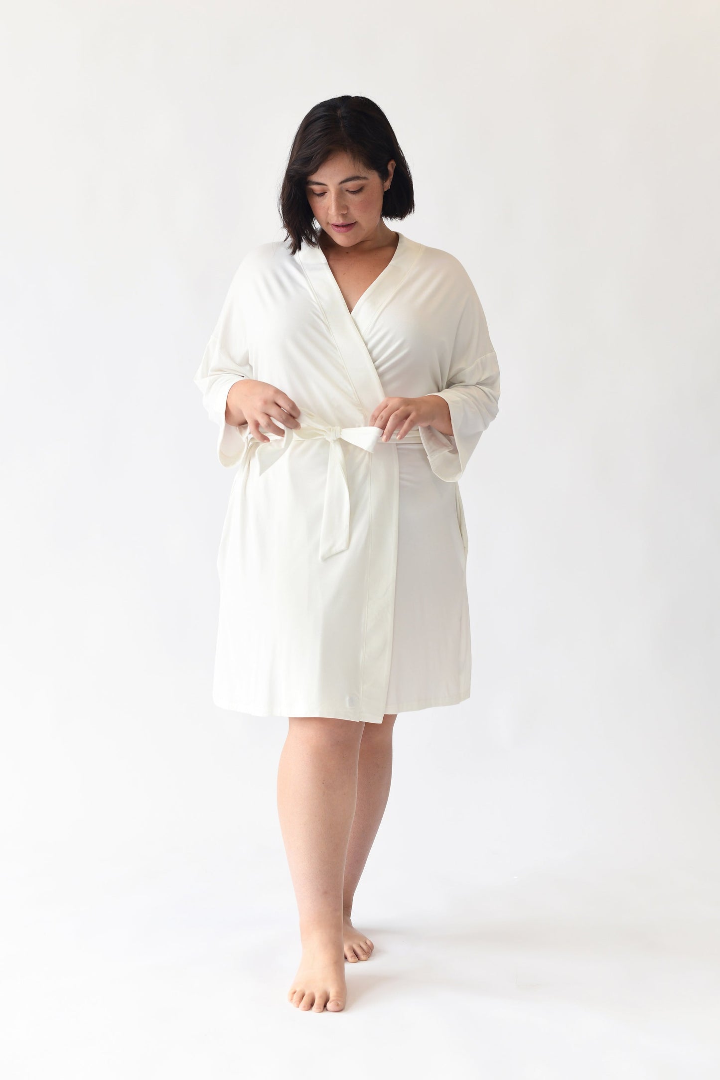 Women's Bamboo Stretch-Knit Kimono Robe