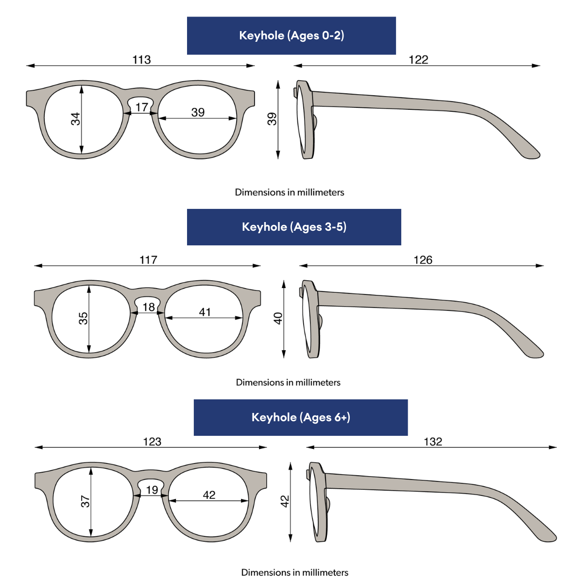 Sweet Cream Keyhole | Amber Lenses