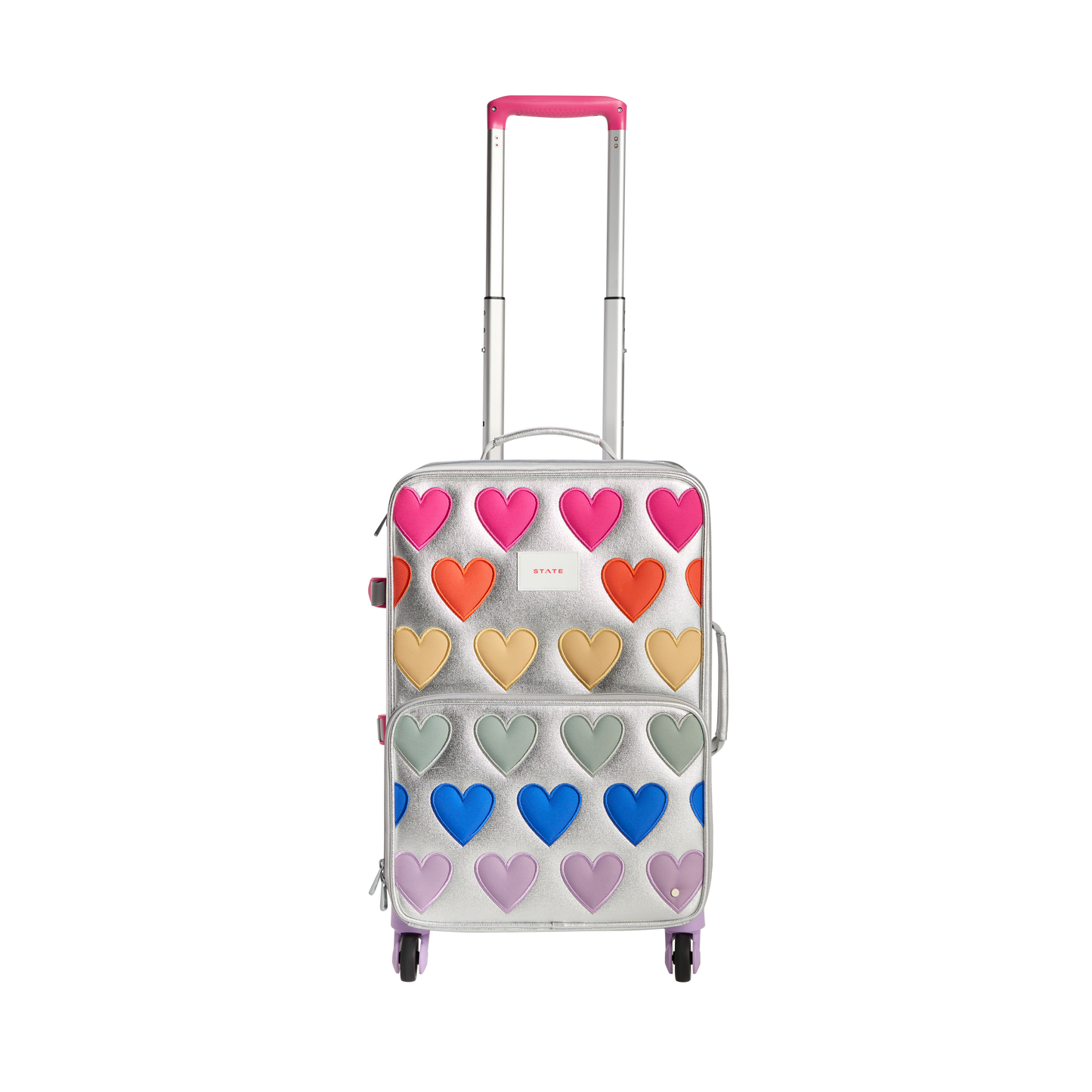 Patchwork Hearts Carry-On Suitcase