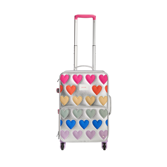 Patchwork Hearts Carry-On Suitcase