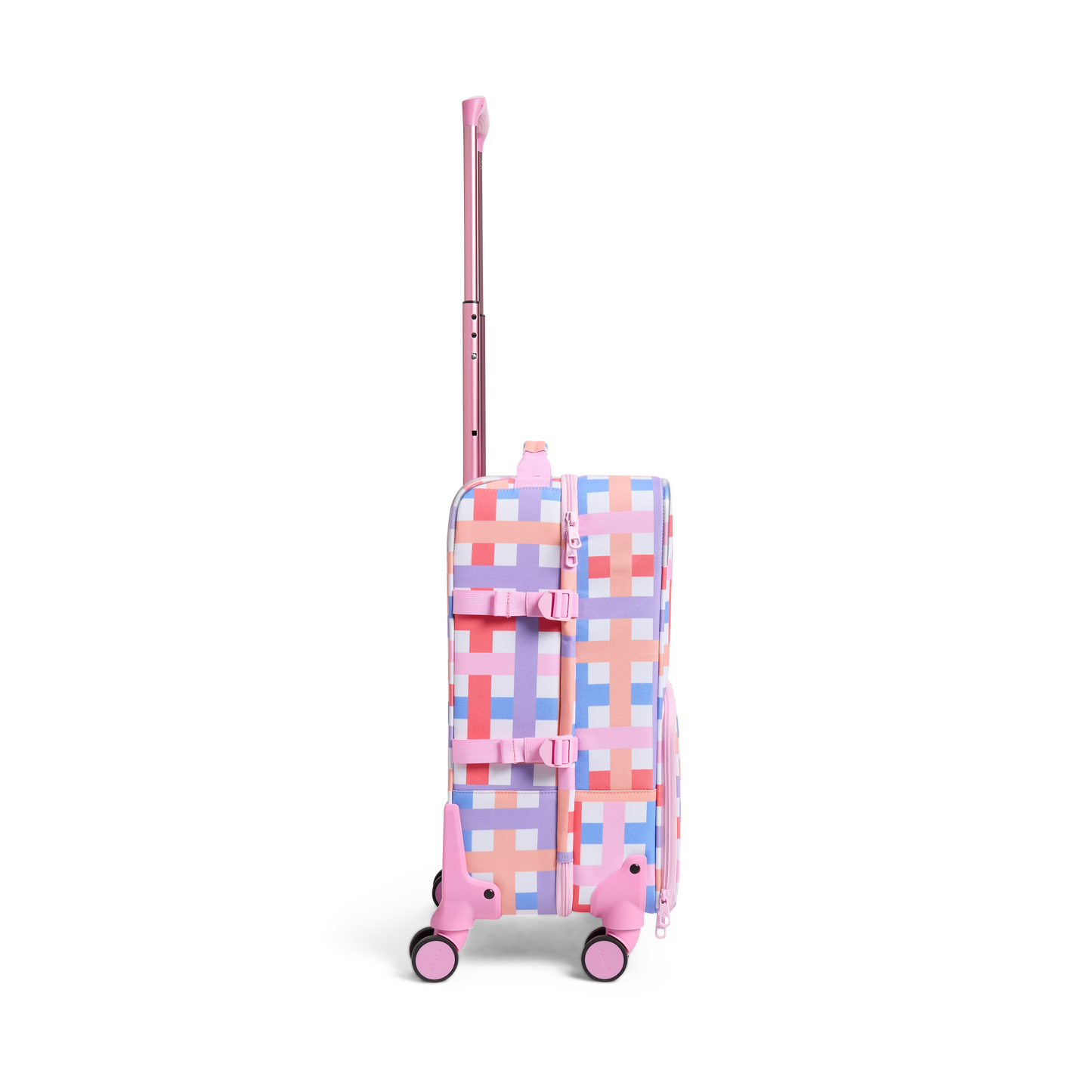 Multi Plaid Carry-On Suitcase