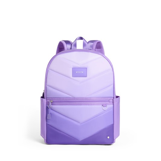 Lilac Chevron Pocket Backpack