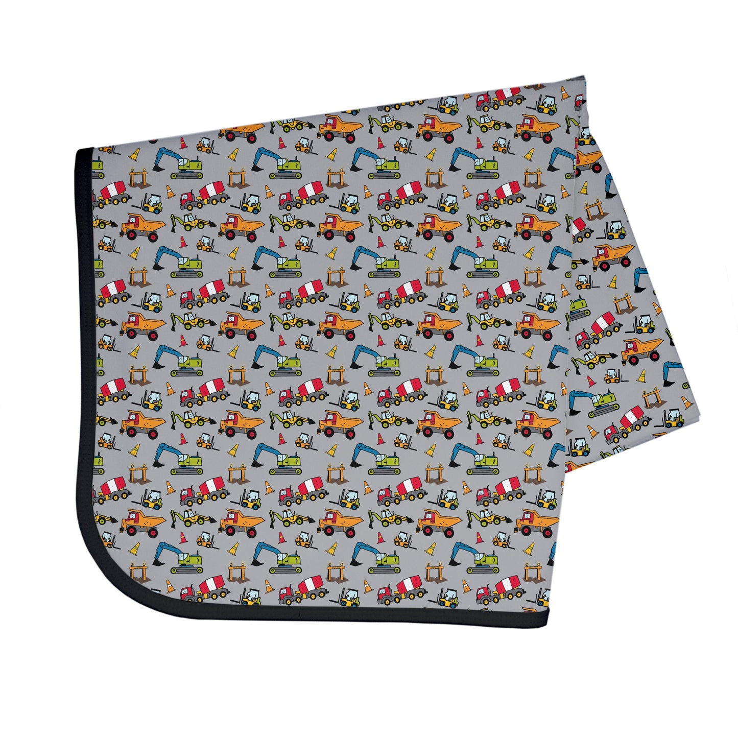 Construction Zone Splash Mat - A Waterproof Catch-All for Highchair Spills and More!