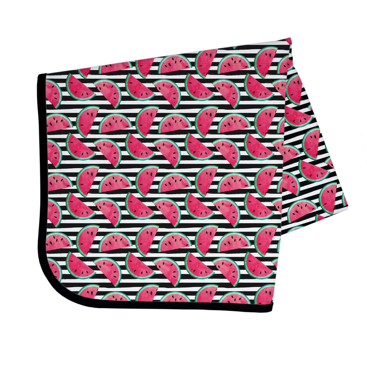 Summer Stripes - Watermelon - Splash Mat - A Waterproof Catch-All for Highchair Spills and More!