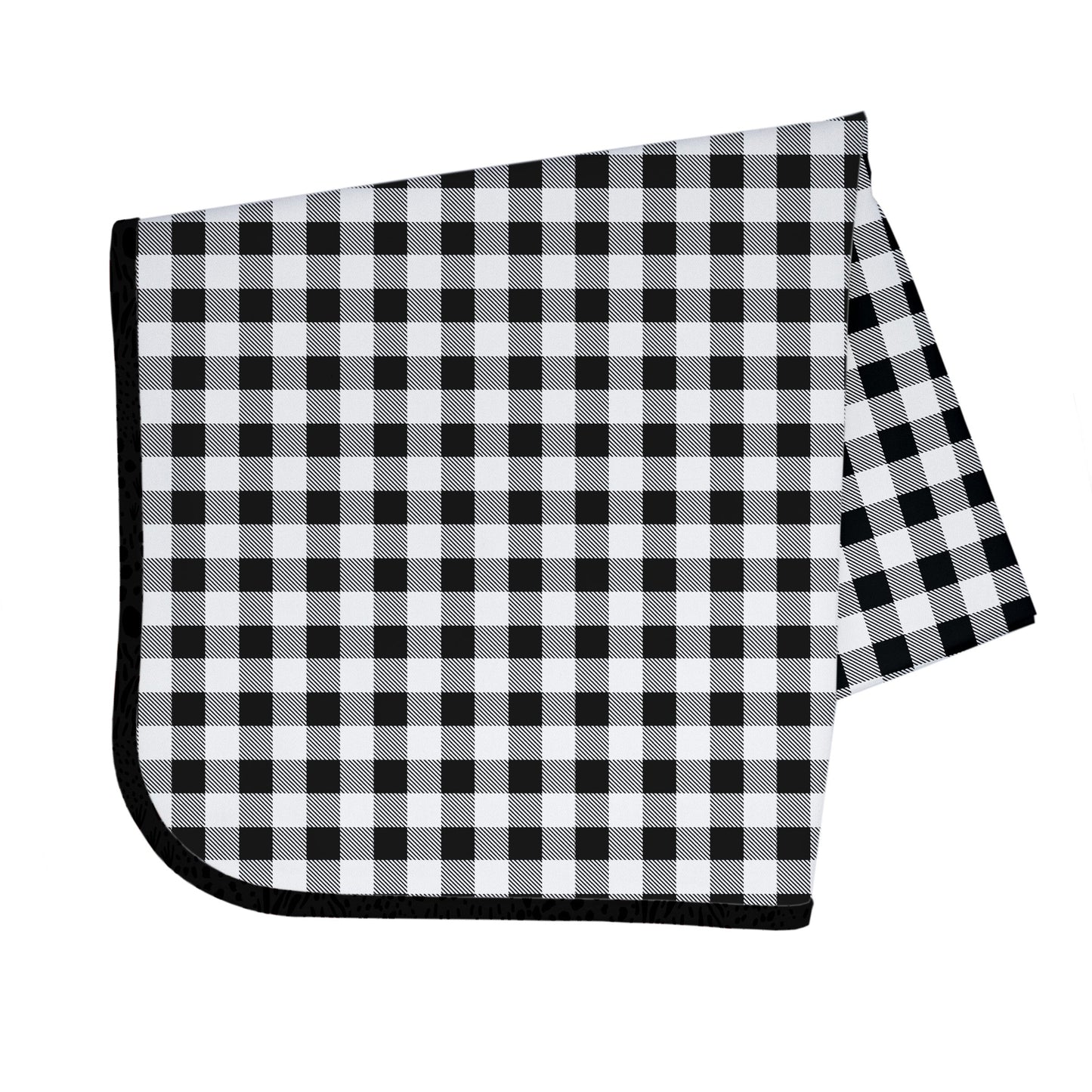 White Buffalo Plaid Splash Mat  - A Waterproof Catch-All for Highchair Spills and More!