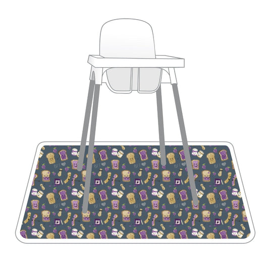 PBJ Pals Splash Mat - A Waterproof Catch-All for Highchair Spills and More!