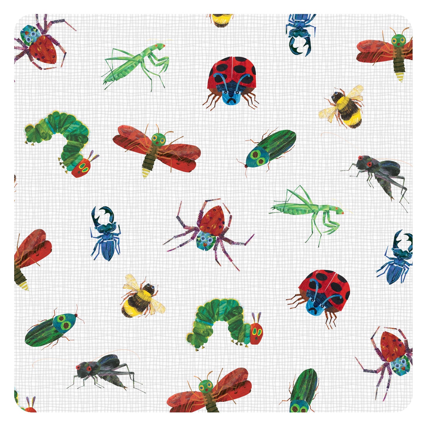 Bug World Splash Mat - from the World Of Eric Carle - A Waterproof Catch-All for Highchair Spills and More!