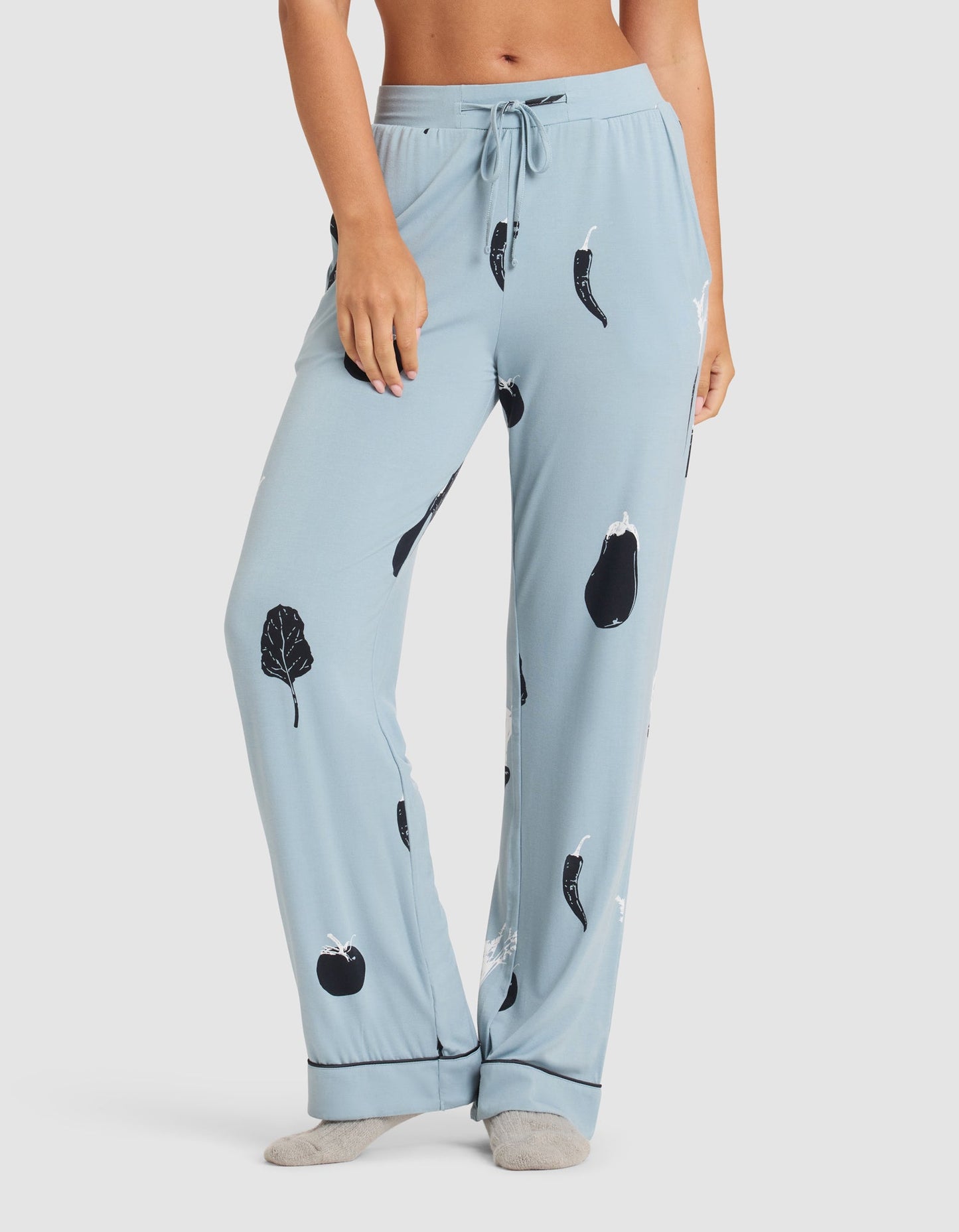 Women's Bamboo Stretch-Knit Short Sleeve & Pant Pajama Set