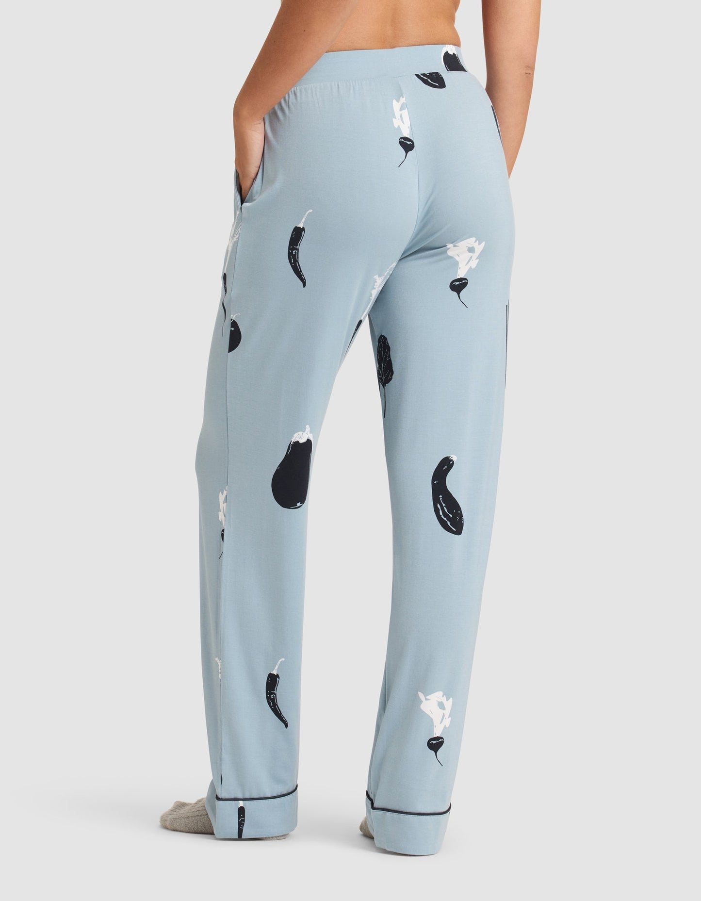 Women's Bamboo Stretch-Knit Short Sleeve & Pant Pajama Set