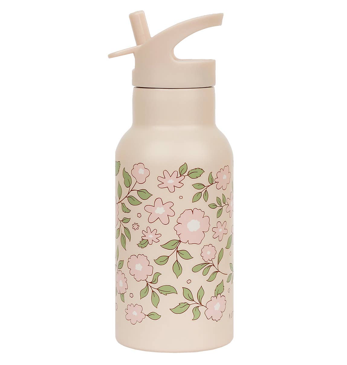 Replacement Lid, Straw & Brush Set for Stainless Steel Bottle: Blossoms