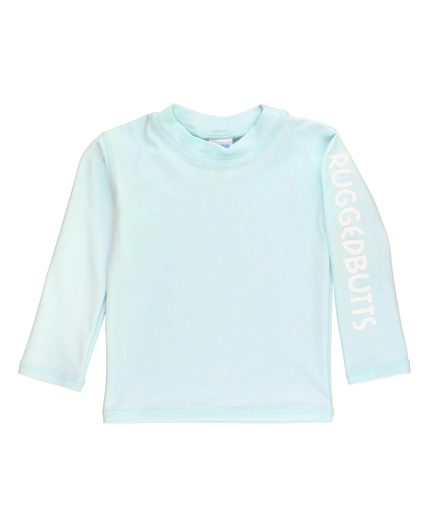 Boys Spun Sugar Long Sleeve Logo Rash Guard: Blue