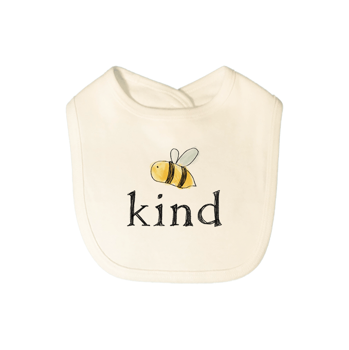 graphic bib | bumble bee kind