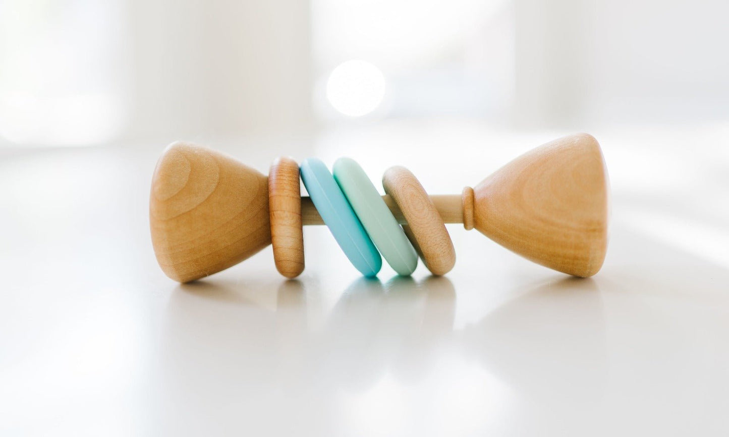 Color Block Classic Baby Rattle