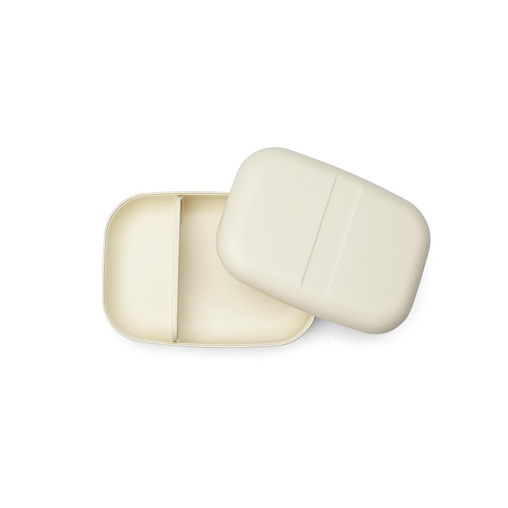 Rectangular Bento Lunch Box -  Off White