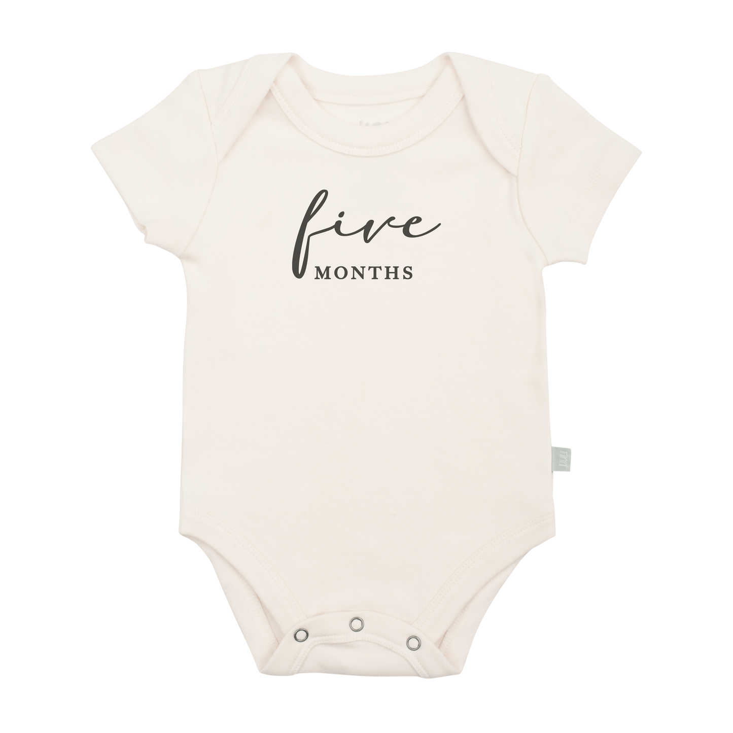 graphic bodysuit | five months milestone charcoal