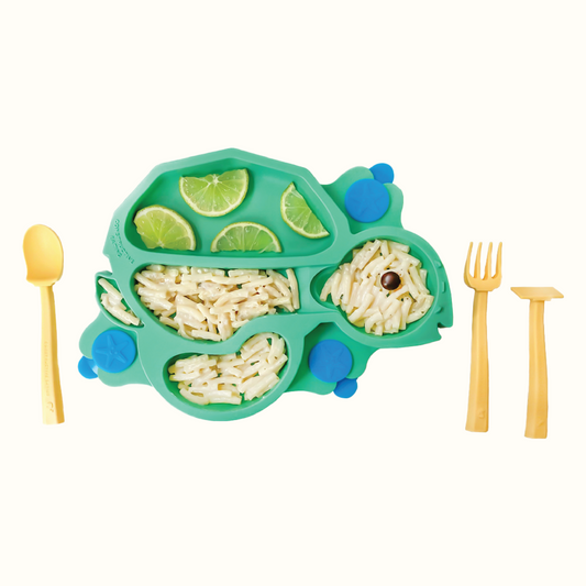 Turtle Training Plate and Utensils