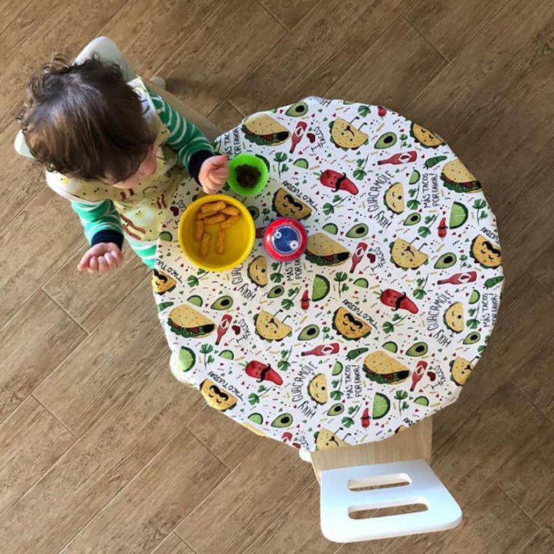 Taco Party Splash Mat - A Waterproof Catch-All for Highchair Spills and More!