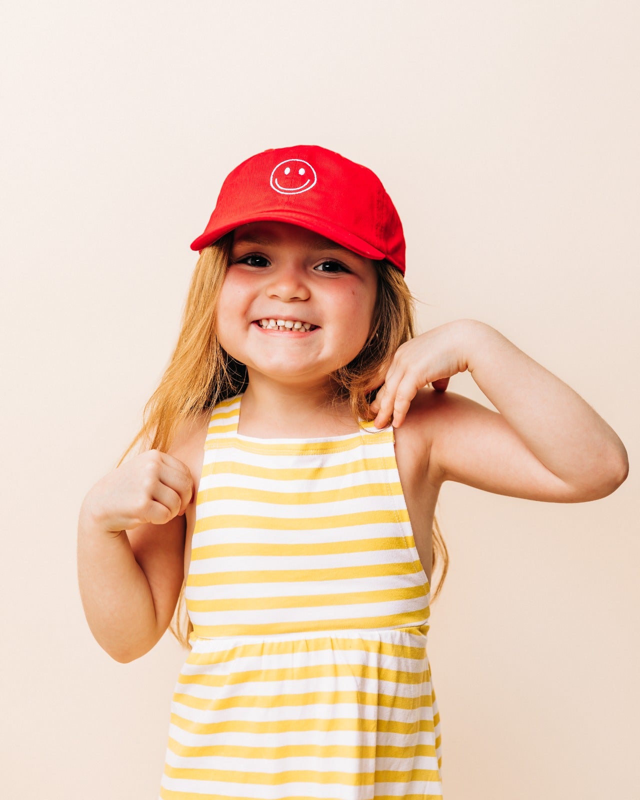 Royal Blue Smiley Face Hat