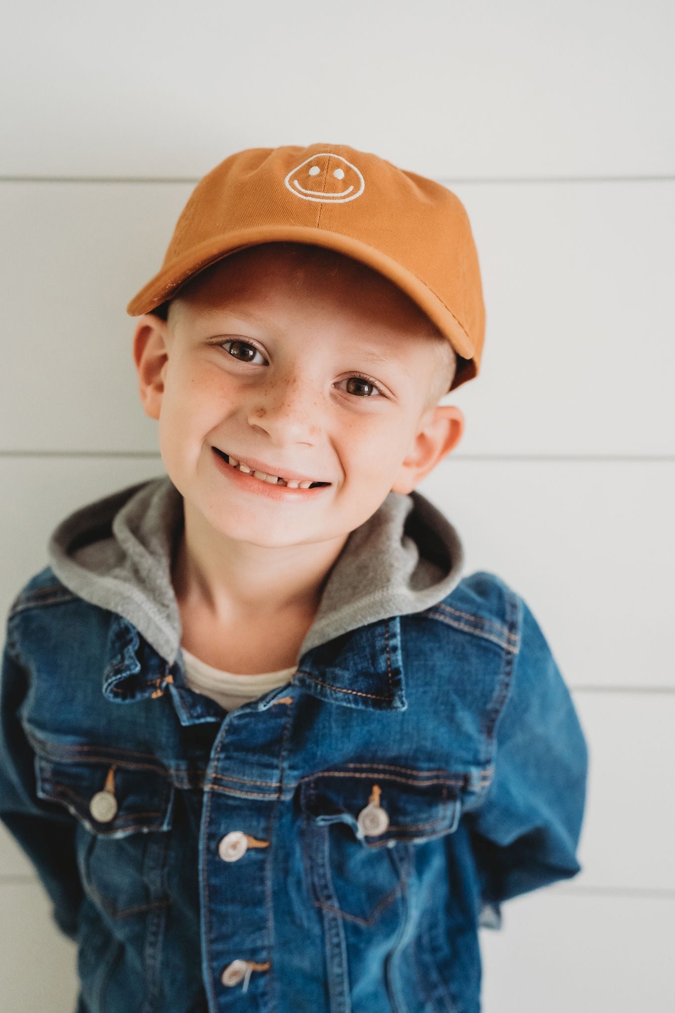 Dusty Sage Smiley Face Hat