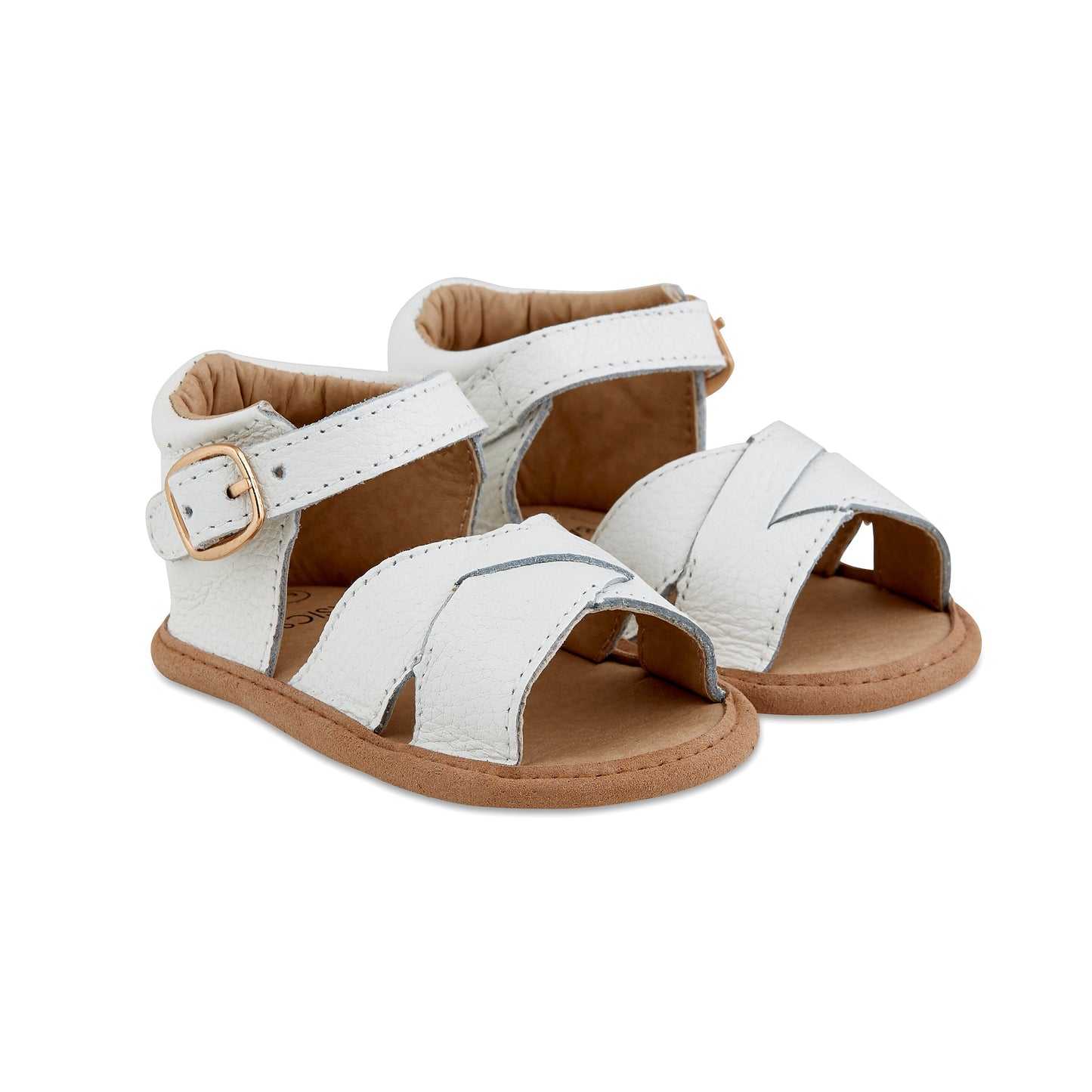 White Leather Sandals