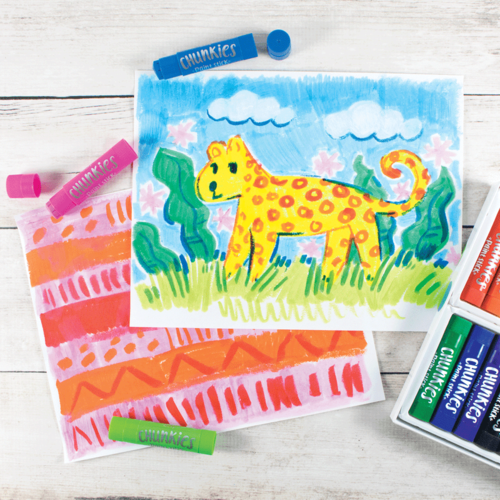 When you want to paint colorful pictures but want to leave the mess behind then it's time to reach for Chunkies Paint Sticks. Chunkies are super easy to use, clean a