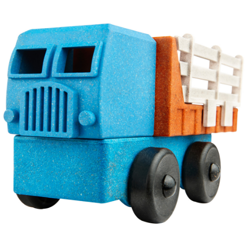 A Stake Truck for hauling all kinds of cargo, from timber to farm animals! What could be better? Our stake truck is a 5 part puzzle that rewards the child with a wor