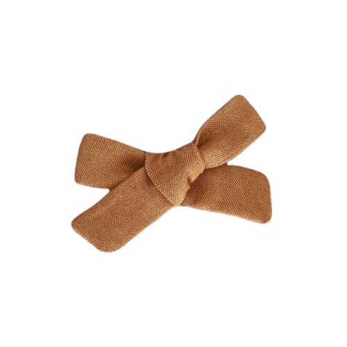 The perfect hair accessory for your precious little girl in our classic honey color!
Each bow is made of 100% cotton material, hand-sewn in Kansas and comes attached