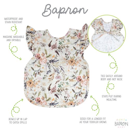 
This best-selling “Bapron”, also known as a bib-apron hybrid, full-coverage bib, smock, or apron, is designed for comfort and safety. Because of their comfortable, 
