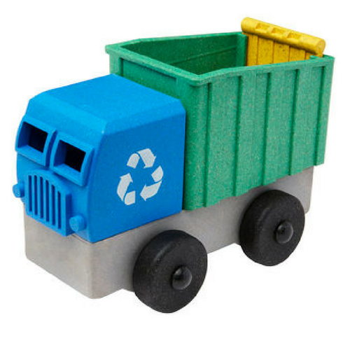The Recycling Truck, from Luke's Toy Factory, is an educational version of our popular Dump Truck. Made from recycled organic fibers (sawdust from furniture factorie