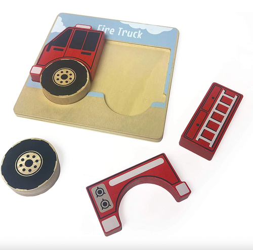 The BeginAgain Toys Truck Puzzles 3-Pack will help children practice fine motor skills, such as hand-eye coordination. It will also help to stimulate critical thinki