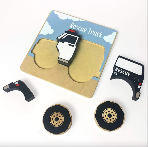 The BeginAgain Toys Truck Puzzles 3-Pack will help children practice fine motor skills, such as hand-eye coordination. It will also help to stimulate critical thinki