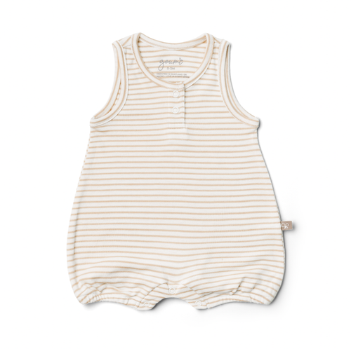 The Goumi piece everyone’s been asking for. Our romper is the coziest day wear for your babes. Perfect for warm weather play and cozy enough for sleep. Plus it looks
