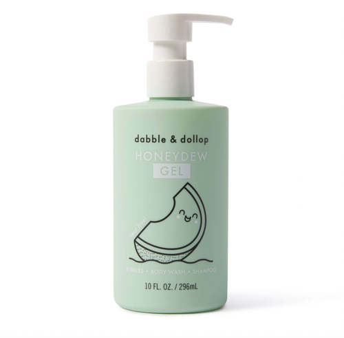 10oz | 296mL
Immerse yourself in the enticing aroma of Honeydew Melon with Dabble &amp; Dollop's 3-in-1 Shampoo, Body Wash, and Bubble Bath. Our luxurious, plant-bas