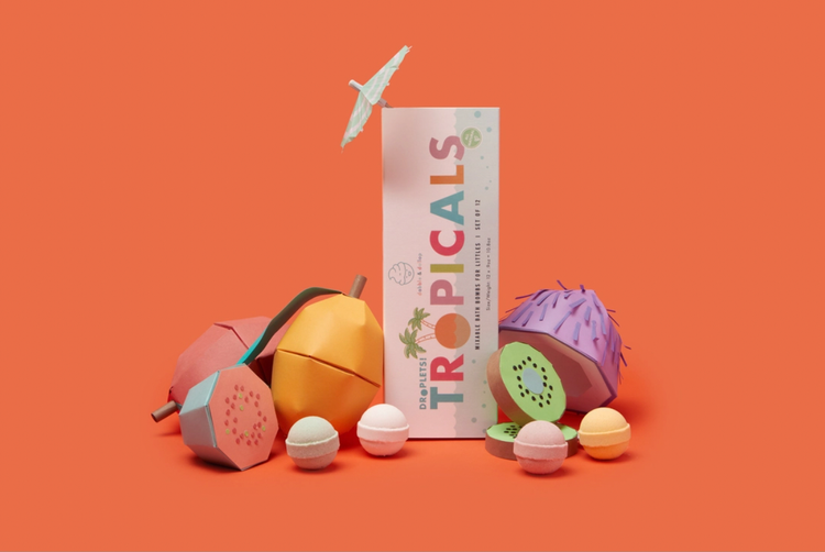 Set of 12
Don't let the Summer slip away! Keep the chill vibes going with our NEW Tropical Bath Bombs!
Like the original, Tropicals take bath bombs for kids to the n