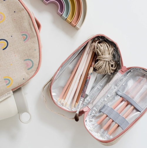 Fitting perfectly inside our Toddler and Grade School Backpacks, the Kids Case is made for fun-filled days on-the-go. Generously sized and equipped with thoughtful f