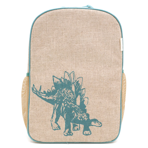 SPACIOUS, EASILY WASHED AND MADE-TO-LAST, OUR GRADE SCHOOL BACKPACK IS DESIGNED TO MAKE A STATEMENT!
Inspired by times long ago, the powerful, plant-eating Stegosaur