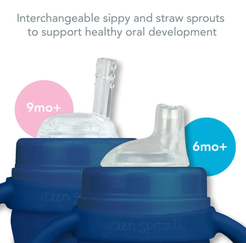 
Plant-plastic and silicone help avoid harmful chemicals — With our non-toxic straw sippy cup, liquids touch only Sprout Ware® plant-plastic and 100% LFGB, platinum 