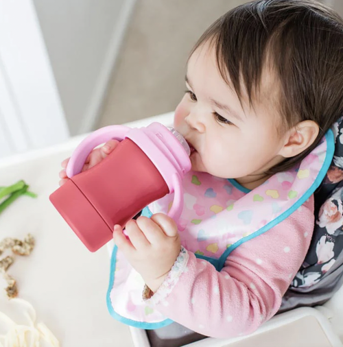 
Plant-plastic and silicone help avoid harmful chemicals — With our non-toxic straw sippy cup, liquids touch only Sprout Ware® plant-plastic and 100% LFGB, platinum 