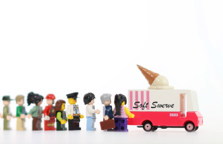 Soft-serving up good looks. As far as a symbol of simpler times and a carefree way to stuff sugar and calories in your childhood, you can’t beat the ice cream truck.