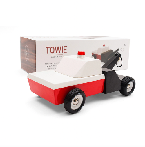 A staple of every garage, Towie is glad to jump to any car's rescue. Sturdy, and ready to use its rubber band to help a car in need.
Materials &amp; Info: Solid Beec