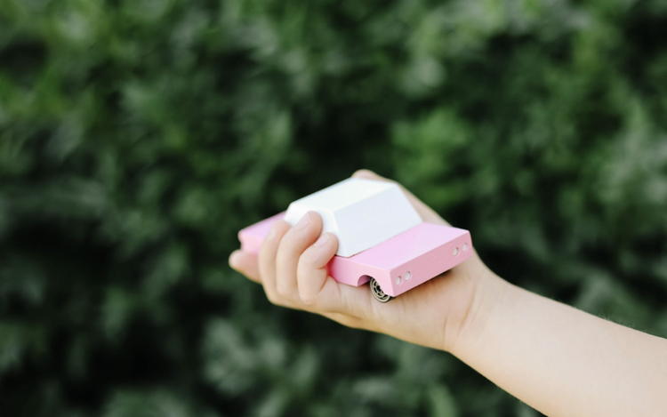 We like to call this one the bubble gum, for the pink in all of us. Part of our new candycar line, a cute 3 inches long.
Materials &amp; Info: Solid Beech wood, wate