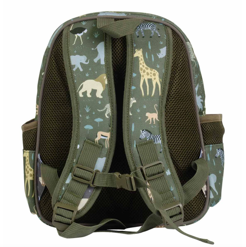 Lovely lightweight backpack with an insulated front pocket that ensures snacks and drinks stay cold (or warm). The front pocket easily fits a lunch box, drink bottle