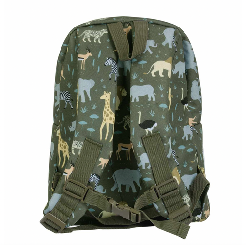This little backpack the perfect size for toddlers. The front pocket is ideal for keeping smaller items; there is an additional pocket inside and plenty of space for