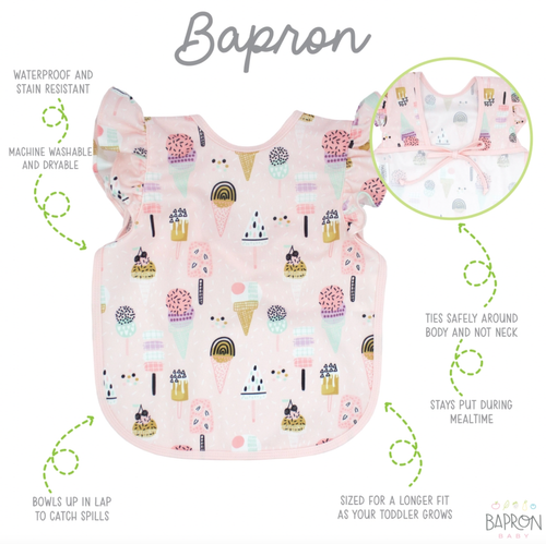 This best-selling “Bapron”, also known as a bib-apron hybrid, full-coverage bib, smock, or apron, is designed for comfort and safety. Because of their comfortable, s